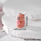 4pcs 3D Capybara Resin Pendants - DIY Jewelry Making & Crafts