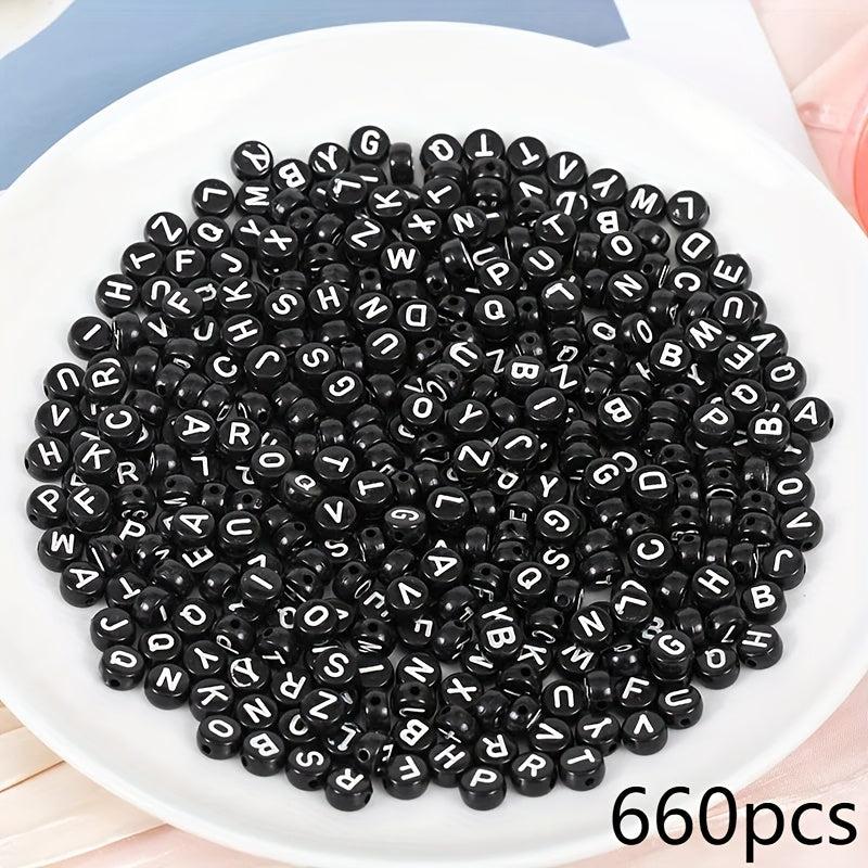 Acrylic 7mm Number Beads DIY Jewelry Making Kit