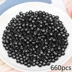 Acrylic 7mm Number Beads DIY Jewelry Making Kit