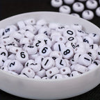 Acrylic 7mm Number Beads DIY Jewelry Making Kit