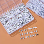 Acrylic 7mm Number Beads DIY Jewelry Making Kit