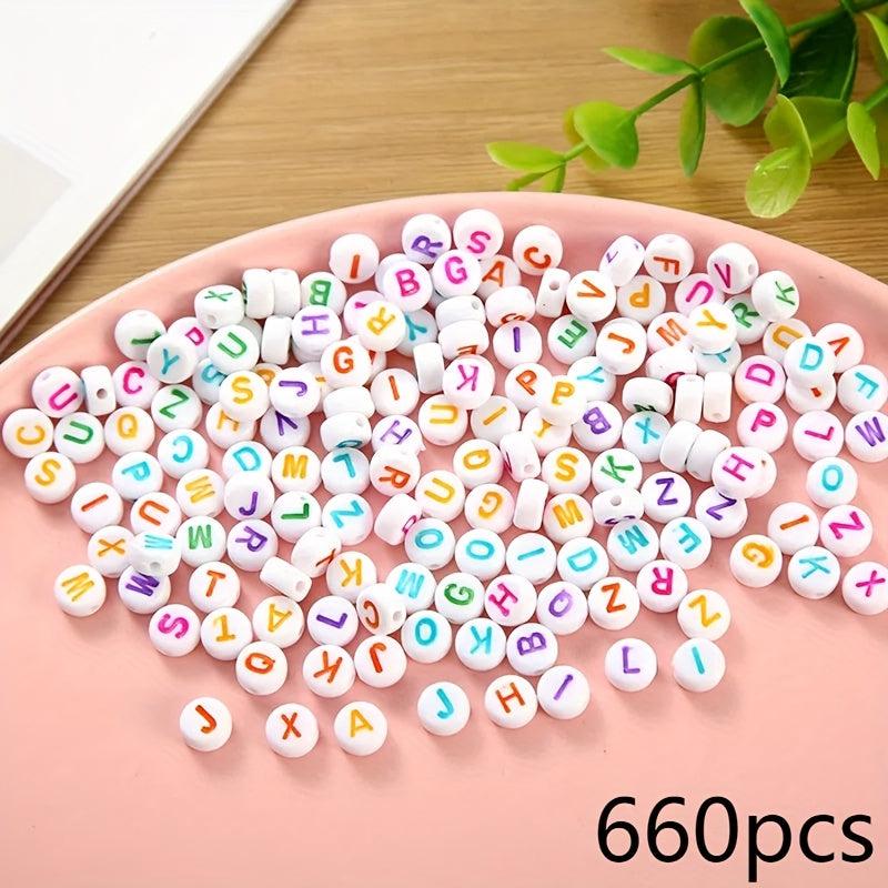 Acrylic 7mm Number Beads DIY Jewelry Making Kit