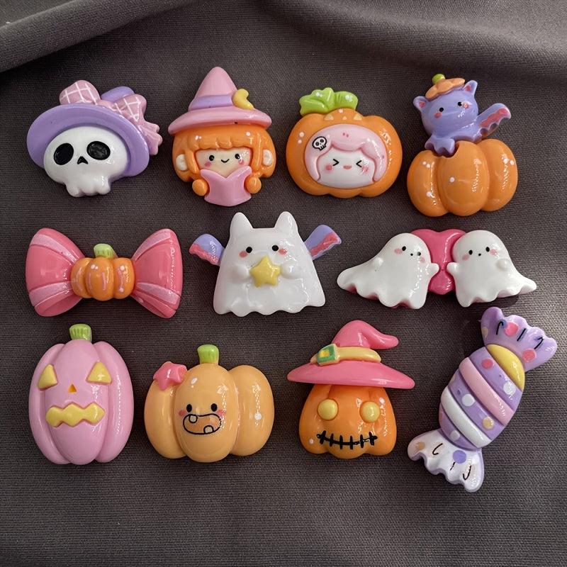 20 Cartoon Halloween Resin Ornaments DIY Hair Accessories Making