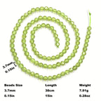 Natural Peridot Beads Faceted Glossy Beads 3-7mm Green Beads