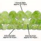 Faceted Peridot 6-8-10mm Spacer Beads for DIY Jewelry Making