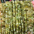 210pcs AAA Natural Green Garnet Gemstone 2mm Beads Round Faceted Stones