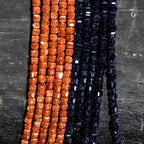 Golden Sandstone Faceted Cubes 180pcs 2mm Beads for DIY Jewelry Making