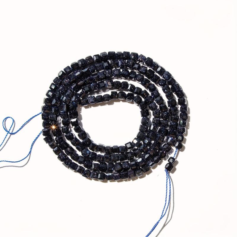 Golden Sandstone Faceted Cubes 180pcs 2mm Beads for DIY Jewelry Making