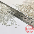 105pcs S925 Open Circle Hoop Ring for Necklace and Bracelet DIY
