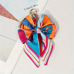 Stylish Red & Paisley DIY Bow Bag Chain for Handbag and Purse Decoration