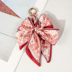 Stylish Red & Paisley DIY Bow Bag Chain for Handbag and Purse Decoration