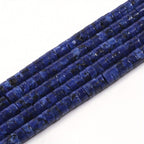 145pcs 2x4mm Lapis Lazuli Stone Cylindrical Beads for Jewelry Making