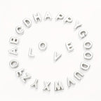 150-300 Mixed Letter Beads Plastic Acrylic Silver Alphabet for DIY Crafts