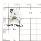 150-300 Mixed Letter Beads Plastic Acrylic Silver Alphabet for DIY Crafts