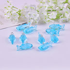 10pcs Whale Shark Charms with Jewelry Findings for DIY Animal Pendant