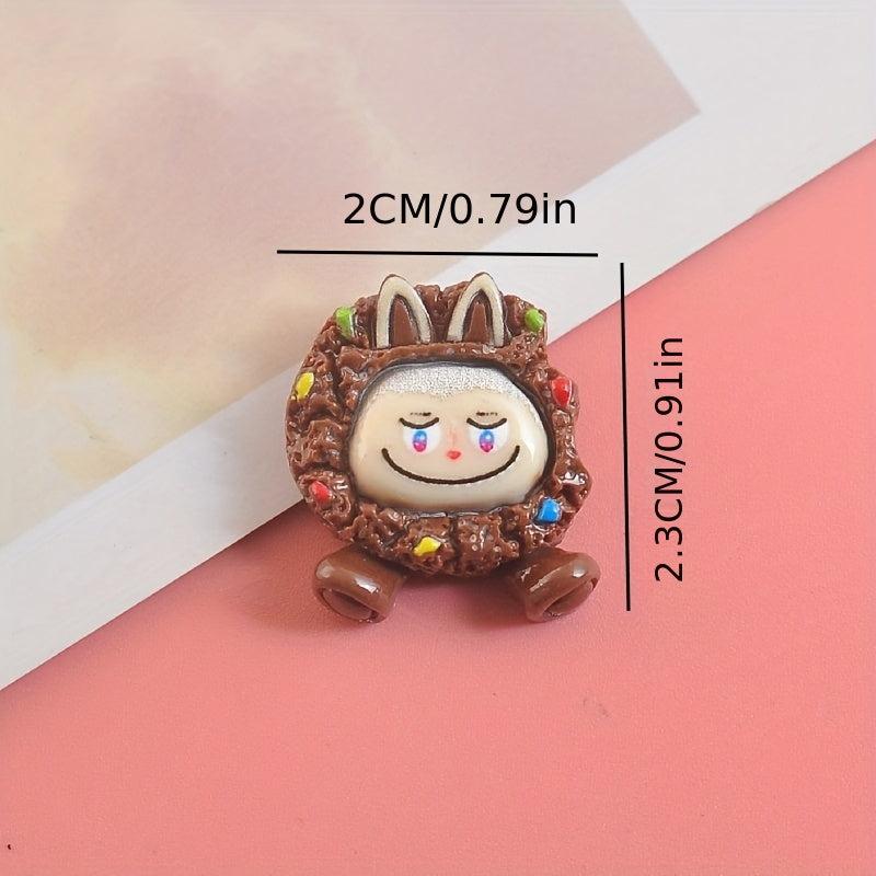 10pcs Resin Food Charms for DIY Crafts Egg Burger Cookie Miniatures