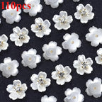 12mm Floral Beads with Center Lightweight Acrylic Bohemian Beads