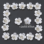 12mm Floral Beads with Center Lightweight Acrylic Bohemian Beads