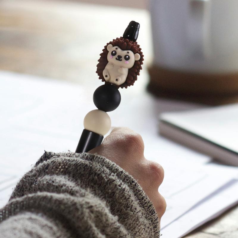 12pcs Hedgehog Silicone Beads for DIY Jewelry & Crafts