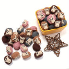 12pcs Hedgehog Silicone Beads for DIY Jewelry & Crafts