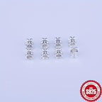11pcs S925 Silver 8 Prong Spacer Beads for DIY Bracelet, True Word Spacer Beads