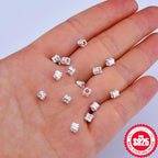 11pcs S925 Silver 8 Prong Spacer Beads for DIY Bracelet, True Word Spacer Beads