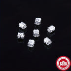11pcs S925 Silver 8 Prong Spacer Beads for DIY Bracelet, True Word Spacer Beads