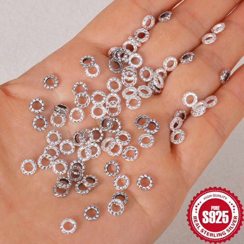 10pcs S925 Sterling Vintage Spacer Beads DIY Jewelry Making Kit