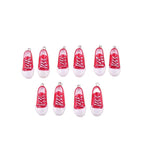 10pcs Red Sports Shoes Charms Resin Pendants for DIY Jewelry Making