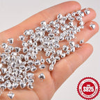 10pcs S925 Sterling Silver Heart Pendant for DIY Jewelry Making