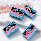 10pcs Retro Cassette Tape Resin Charms DIY Jewelry & Keychains