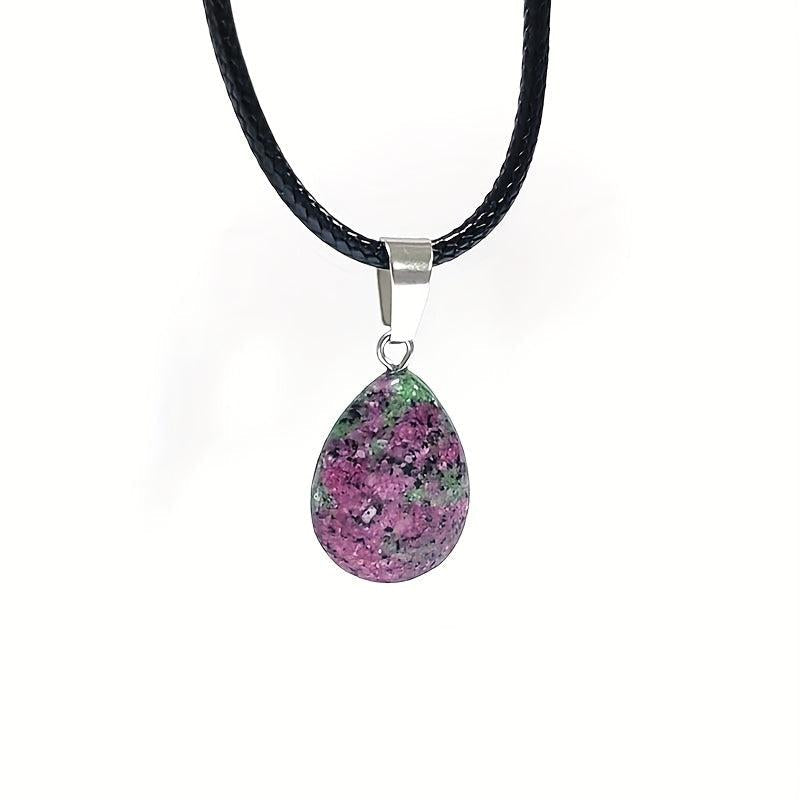 10pcs Small Water Drop Stone Bead Pendant Charms DIY Jewelry Making