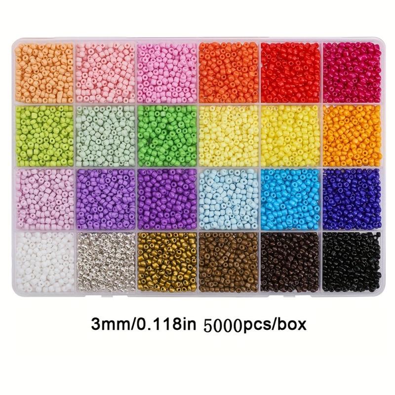 3mm Glass Seed Bead Set 168 Colors DIY Crafts Jewelry Making Supplies
