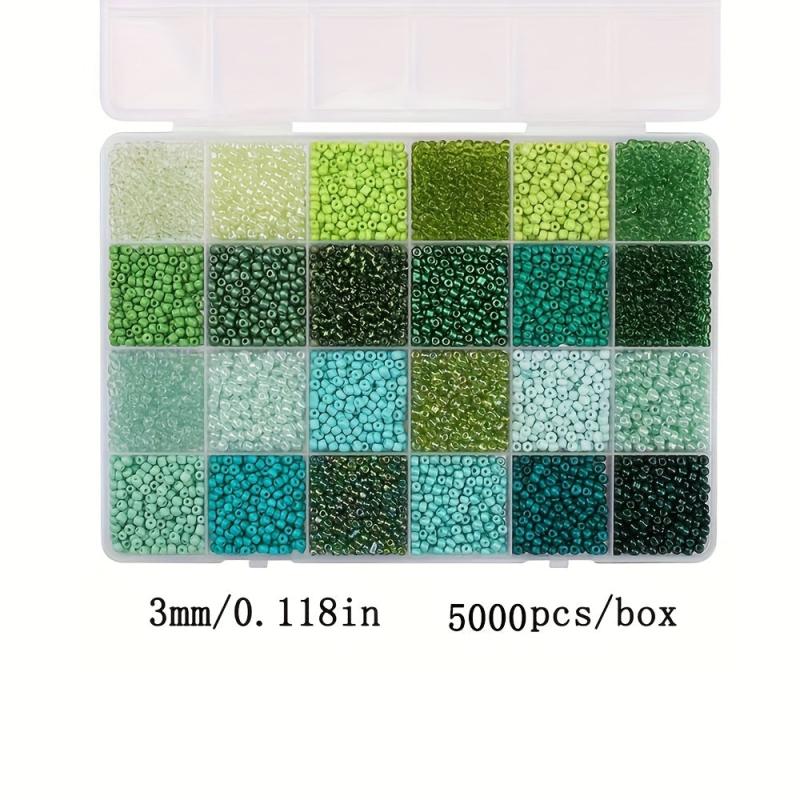 3mm Glass Seed Bead Set 168 Colors DIY Crafts Jewelry Making Supplies