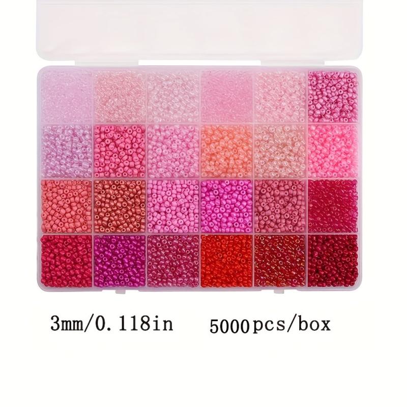 3mm Glass Seed Bead Set 168 Colors DIY Crafts Jewelry Making Supplies