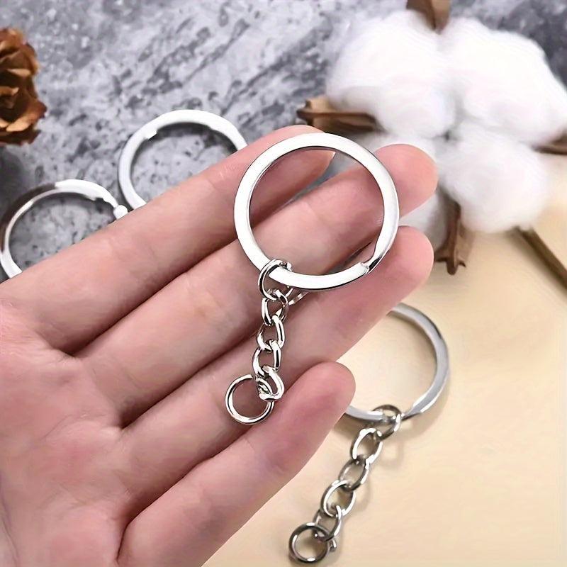 120pcs DIY Keychain & Earring Making Kit Zinc Alloy