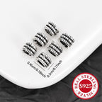 10pcs S925 Sterling Silver Spacer Beads Retro Barrel Tube Bead