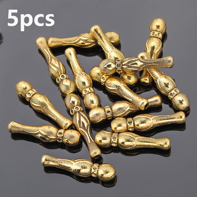 10pcs Tassel Prayer Beads Spacer Beads Round Polka Dot Pattern Spacers
