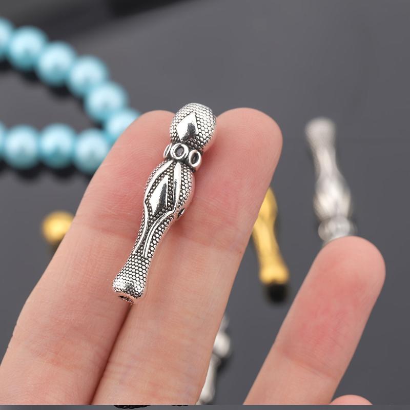 10pcs Tassel Prayer Beads Spacer Beads Round Polka Dot Pattern Spacers