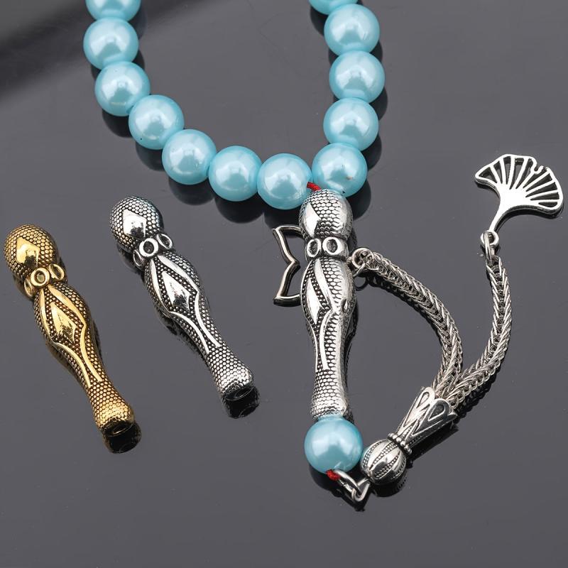 10pcs Tassel Prayer Beads Spacer Beads Round Polka Dot Pattern Spacers