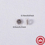 10pcs Silvery Spacer Beads Plum Blossom Charms DIY Craft Kit