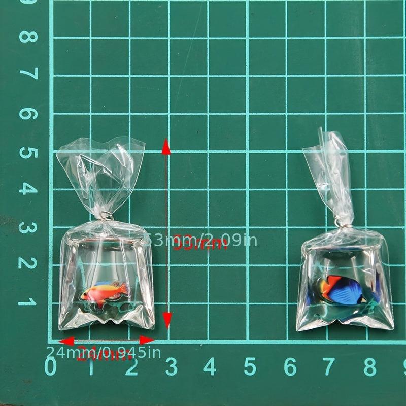 10pcs Resin Fish Pendants Marine Life Charms for DIY Crafts