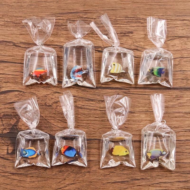 10pcs Resin Fish Pendants Marine Life Charms for DIY Crafts
