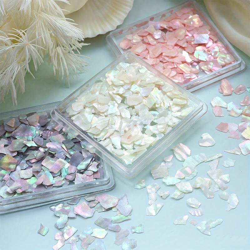 Aurora Seashell Slices Epoxy Resin Filler 3g for Crafts & Jewelry