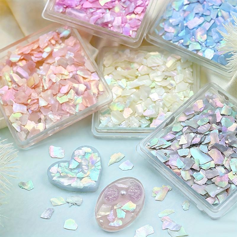 Aurora Seashell Slices Epoxy Resin Filler 3g for Crafts & Jewelry