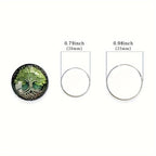 10pcs Round Glass Charms for Jewelry Making