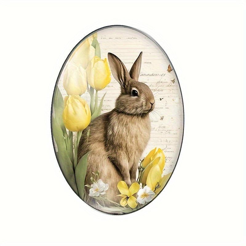 10pcs Vintage Rabbit Glass Art Jewelry Cabochons for DIY Crafts Beading