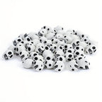 25pcs Halloween Skull Beads for DIY Crafts Jewelry Making Costume Decor