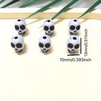 25pcs Halloween Skull Beads for DIY Crafts Jewelry Making Costume Decor