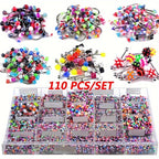 110pcs Mixed Styles Piercing Barbell Body Jewelry Set
